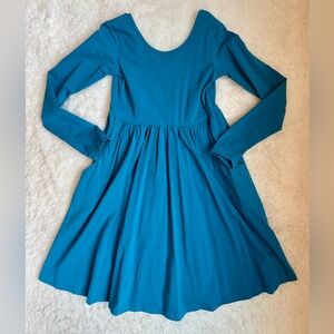 Kids Hanna Andersson Teal Twirl Dress